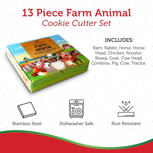 Farm Animal Cookie Cutter Set