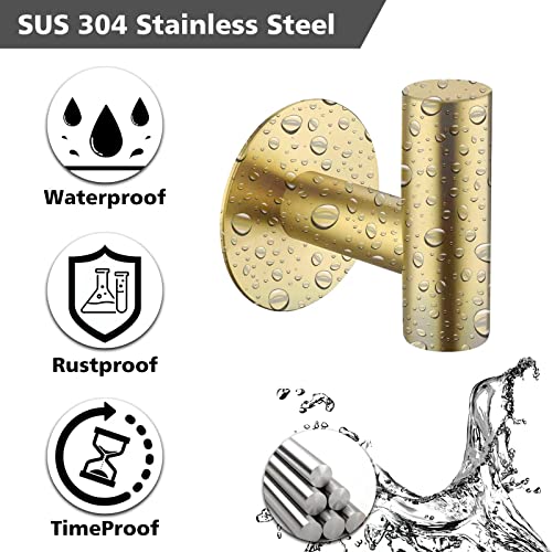 Adhesive Hooks Towel Hooks for Bathroom (2 Count)