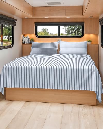 Short Queen Size 4 Piece Bed Sheet Set
