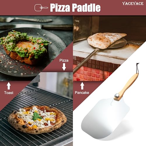 Metal Pizza Paddle with Cutter