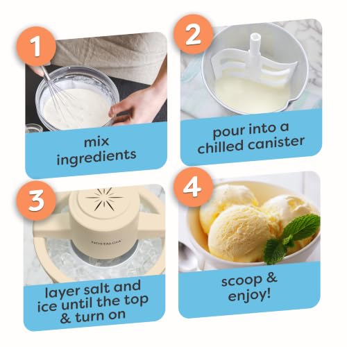 Electric Ice Cream Maker With 4 Qt Capacity