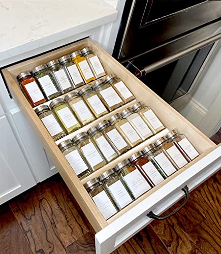 Clear Acrylic Spice Drawer Organizer (4 Count)