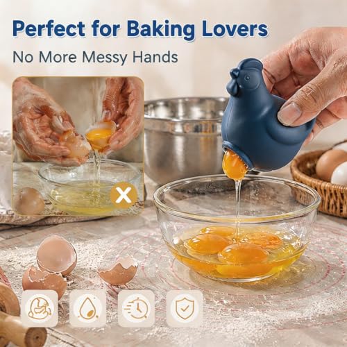 Silicone Hen Shaped Egg Yolk Separator