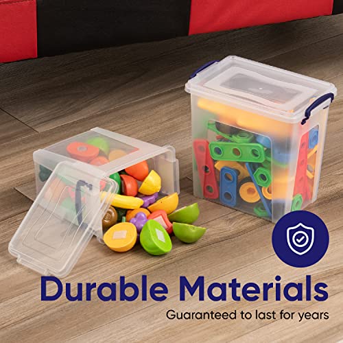 14.7 Quart Clear Plastic Storage Boxes with Lids (10 Count)
