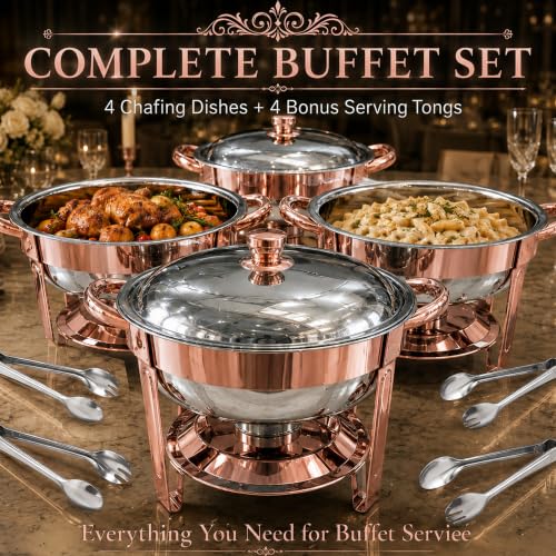 Chafing Dishes for Buffet (4 Count)