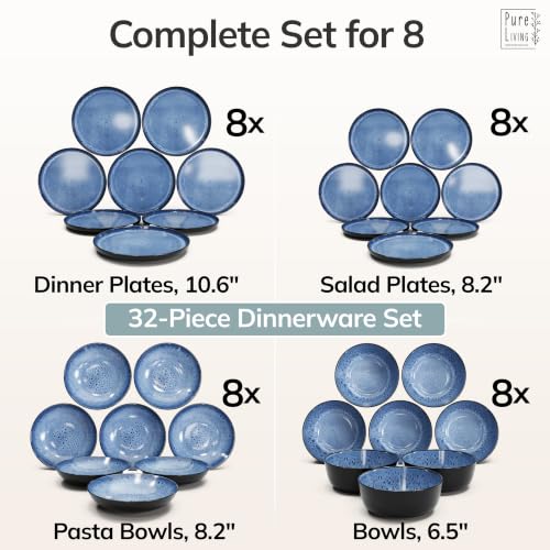 32 Piece Stoneware Dinnerware Set for 8 (32 Count)