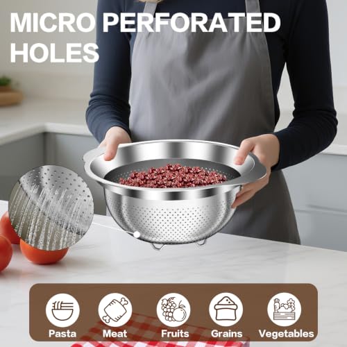 Colander Stainless Steel Colander for Kitchen