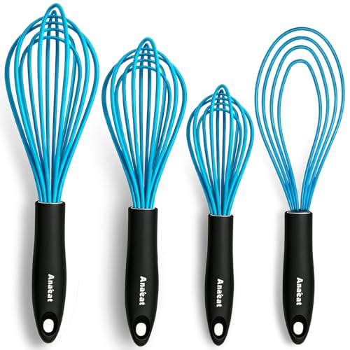 Silicone Kitchen Whisk Set of 4 (4 Count)