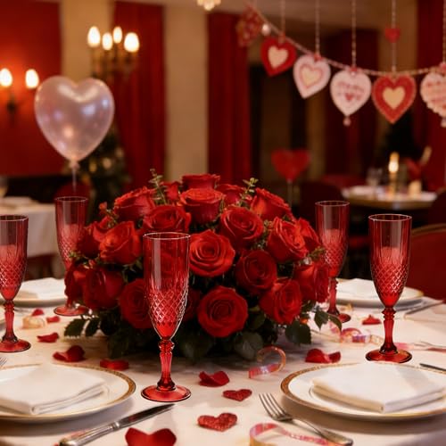 48 Pack Plastic Champagne Flutes (48 Count)