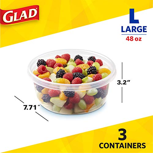 GladWare Big Bowl Food Storage Containers with Lids (3 Count)