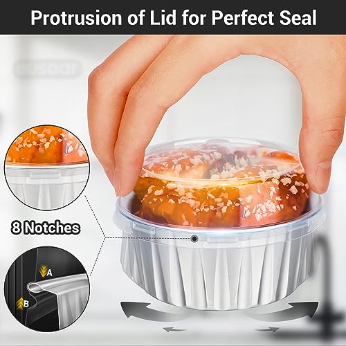 Disposable Foil Baking Cups (60 Count)