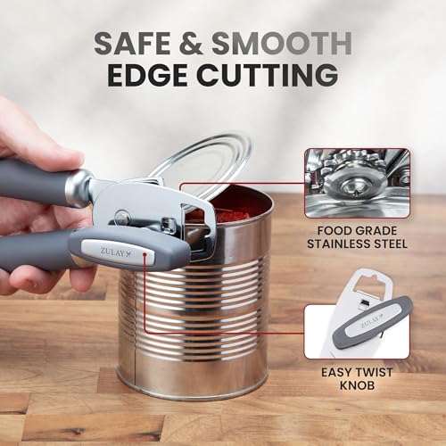 Heavy Duty Stainless Steel Can Opener Manual with Bottle Opener