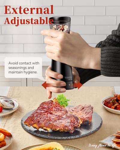 Electric Salt and Pepper Grinder Set with Storage Base (2 Count)