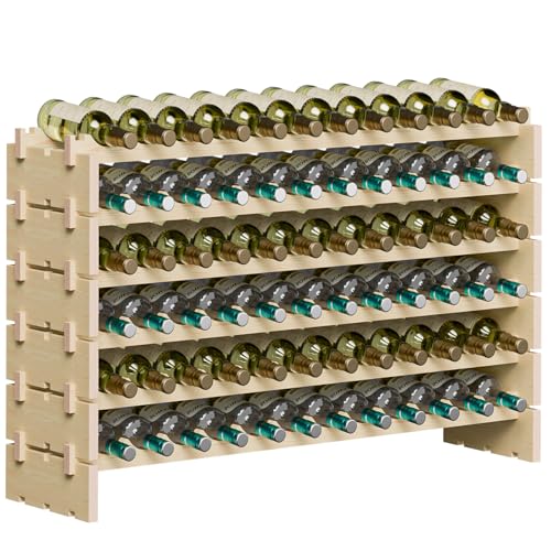 72 Bottles Stackable Modular Wine Rack