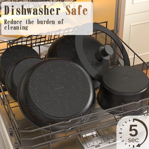 21Pcs Pots and Pans Set Non Stick