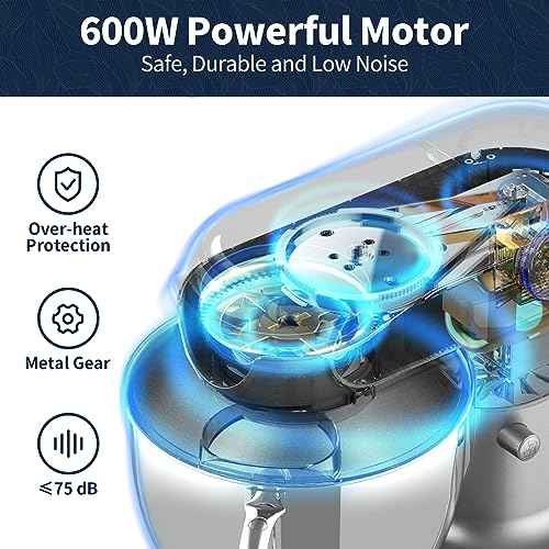 Stand Mixer 6QT Mixers Kitchen Electric Stand Mixer