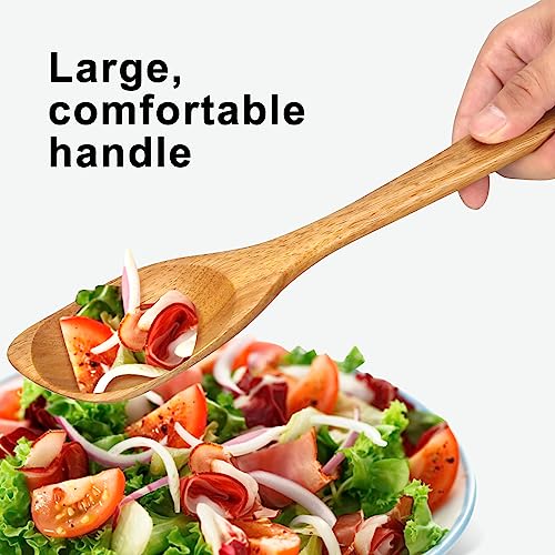 Wooden Spoons for Cooking Spatula Non Toxic Acacia Wood Kitchen Utensils