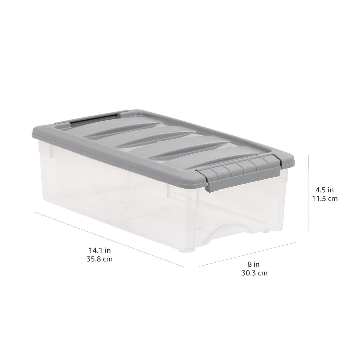 Plastic Storage Containers with Secure Latching Lids (10 Count)