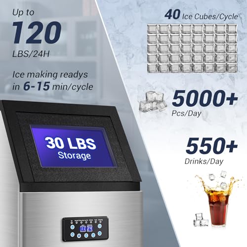 Commercial Ice Maker Machine 120LBS