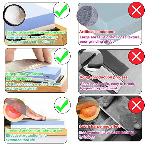Whetstone Knife Sharpening Stone Kit