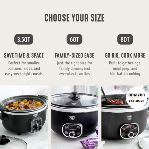 6QT Ceramic Nonstick Slow Cooker