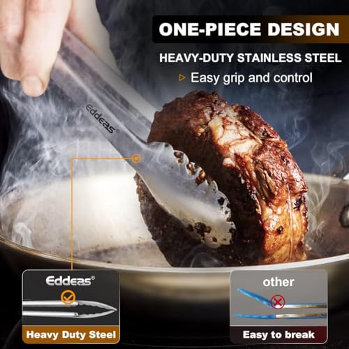 Grill Tongs BBQ Tongs Heat Resistant 600 Degrees (4 Count)