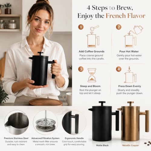 34oz Black Coffee Maker