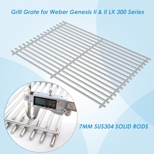 66802 18.75" Grill Grates for Weber GS4 Genesis II 300 Genesis II LX 300 Series