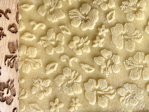 HAWAII 3 KID Rolling Pin SET. Wooden Laser Cut Mini Rolling Pins for cookies