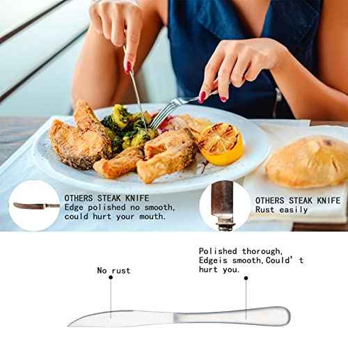 20 Piece Steak Knife and Dinner Fork Set for 10 (20 Count)