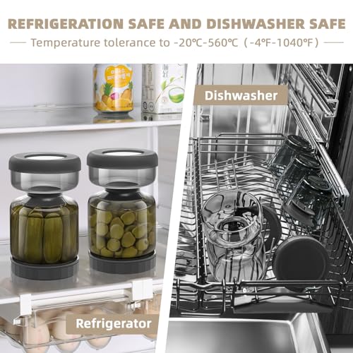 Pickle Jar with Strainer Flip (34 Fl Oz)