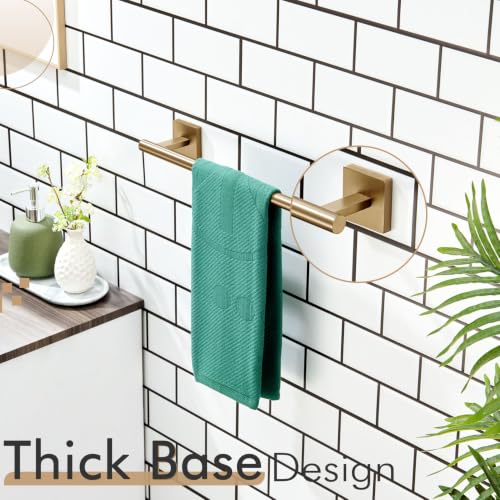 Hand Towel Bar Bathroom Towel Holder for Bath Kitchen Cabinet Towel Rails 16 Inch Champagne Bronze Stainless Steel B4005CPG