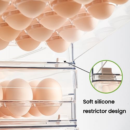 24 Capacity Egg Holder for Refrigerator Organizer Bins
