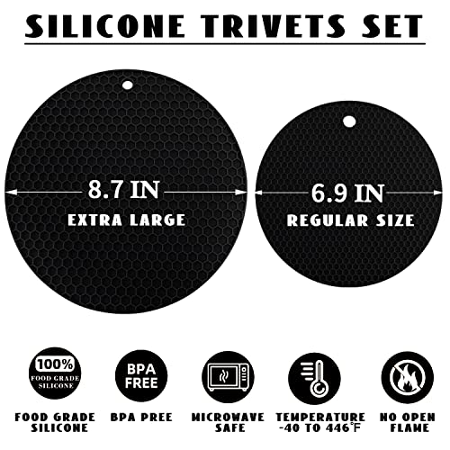 4 Pack Silicone Trivet Mats (4 Count)