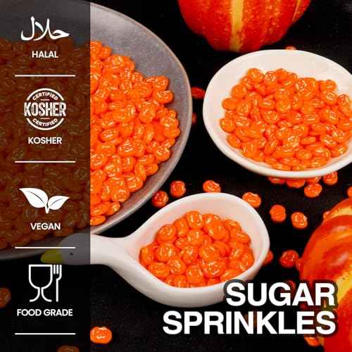 Halloween Pumpkin Sprinkles Edible (5.29 Ounce)
