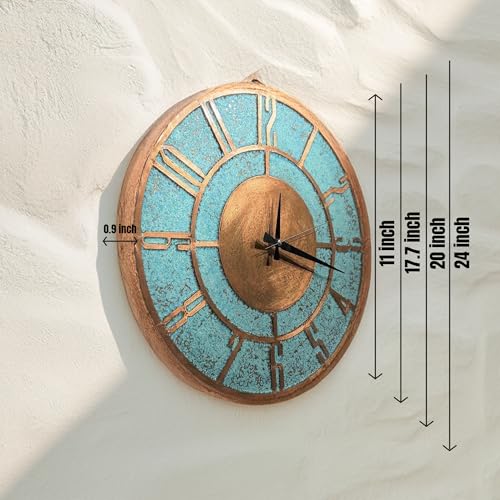 Handmade Copper Wall Clock Artisan Touch in Every Piece