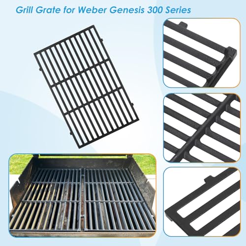 7524 7528 19.5" Grill Grates for Weber Genesis 300 Series Genesis E310 E320 E330 S310 S320 S330 EP310 EP320 EP330 for Weber Genesis 300 Grill Parts