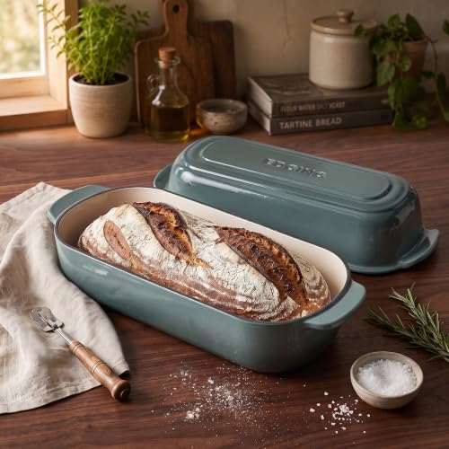 Enameled Cast Iron Loaf Pan with Lid