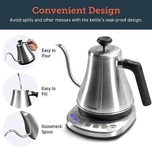 Gooseneck Electric Kettle with Temperature Control