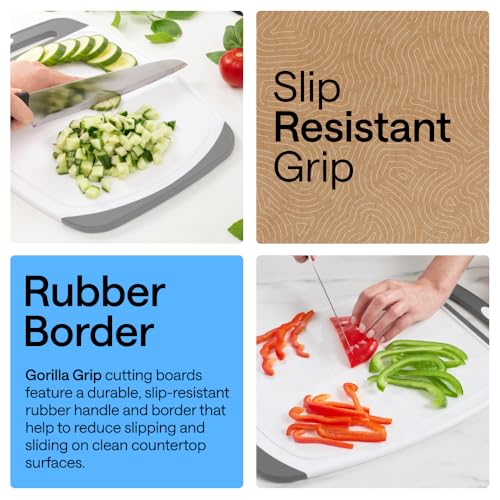 BPA Free Reversible Kitchen Cutting Board (3 Count)