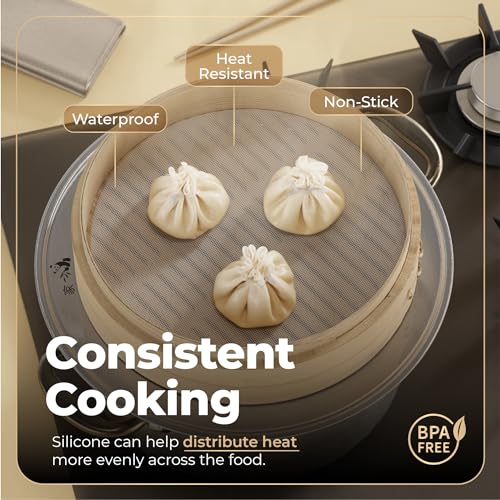 Bamboo Steamer Silicone Liners 10 (6 Count)