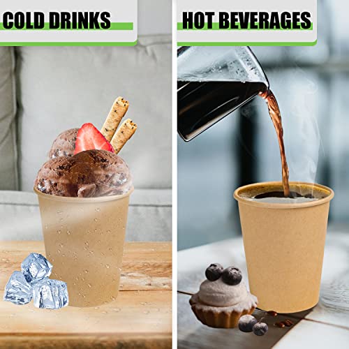210 Pack 12 OZ Paper Coffee Cups (210 Count)