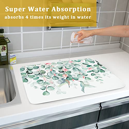 Sage Green Dish Drying Mat