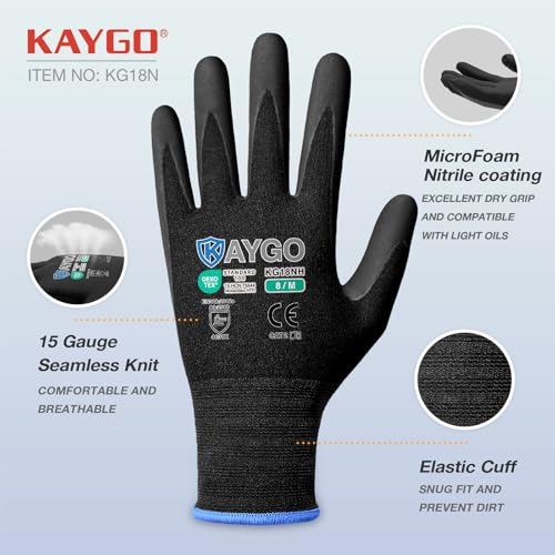 Safety Work Gloves (12 Count)
