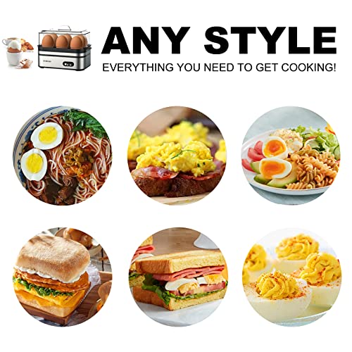 Rapid Egg Cooker Electric 6 Eggs Capacity (6 Count)