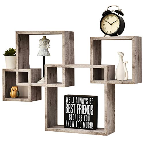 4 Cube Intersecting Shelves
