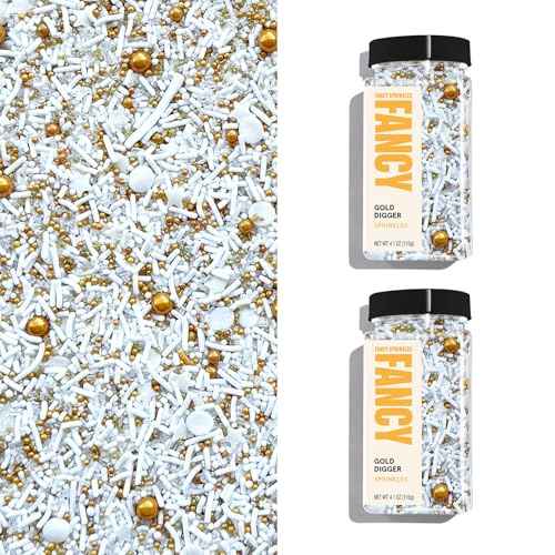 Gold Digger Gold & White Sprinkle Mix 2 Pack