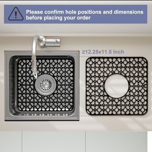 TOOVEM 2PCS Kitchen Sink Mats (2 Count)
