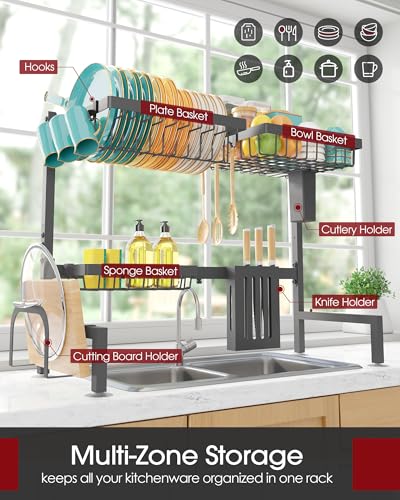 Over The Sink Dish Drying Rack