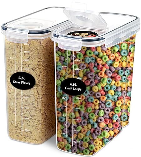 EXTRA LARGE Cereal Containers Storage (2 Count)